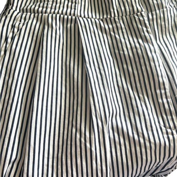 Zara Basic Navy and White Striped Trousers - Picture 8 of 8